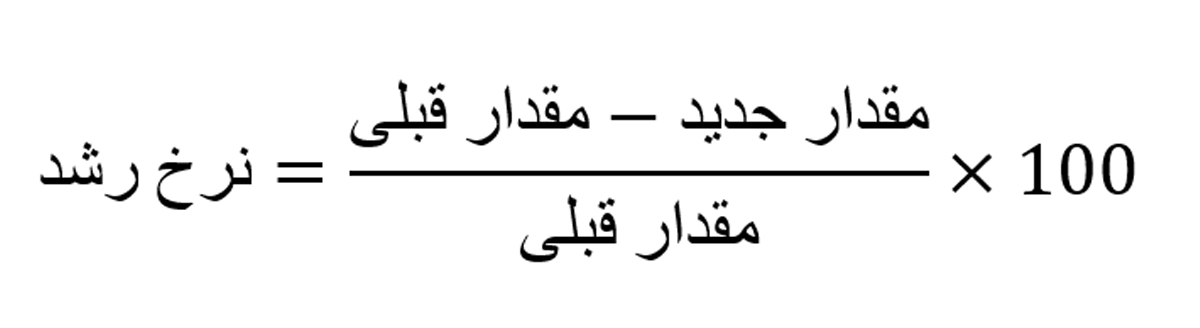 فرمول محاسبه نرخ رشد
